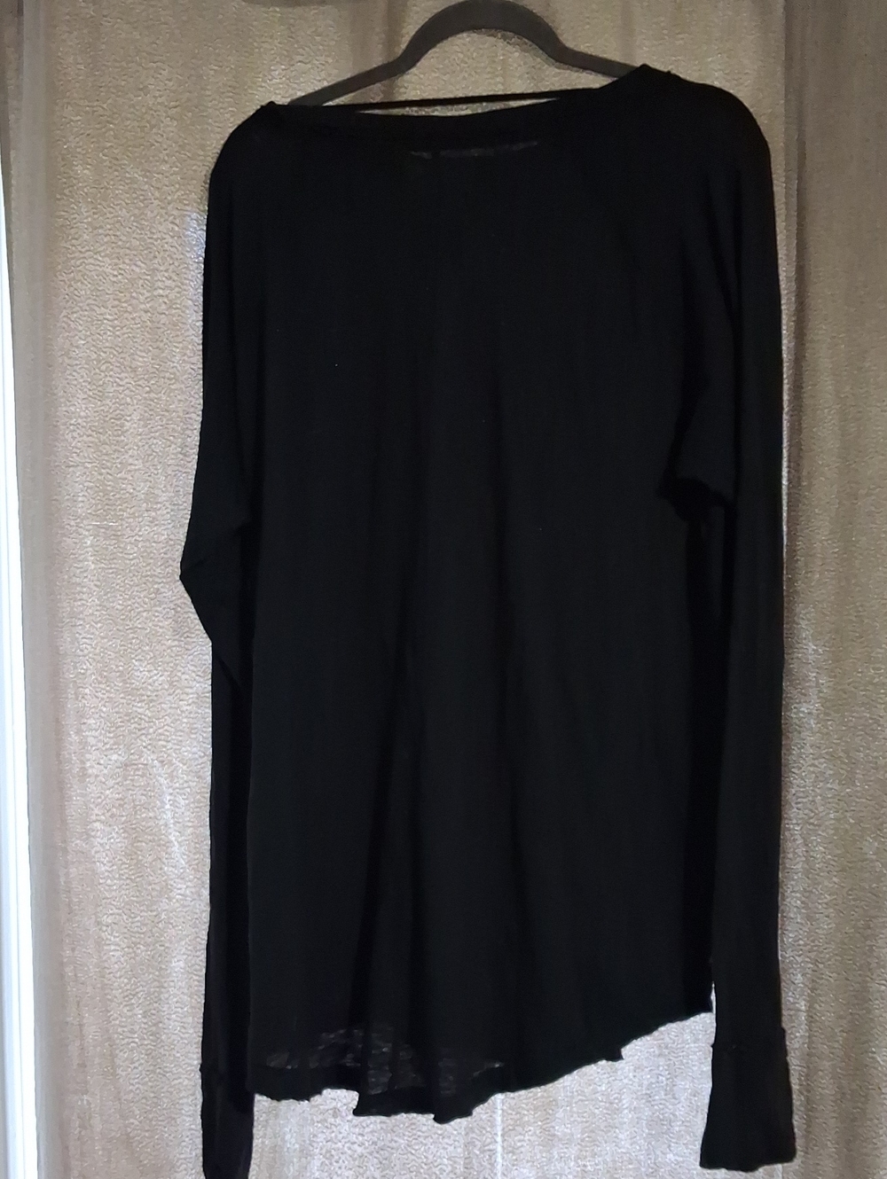 NWT FREE PEOPLE ARDEN TEE- BLACK - Picture 6 of 6